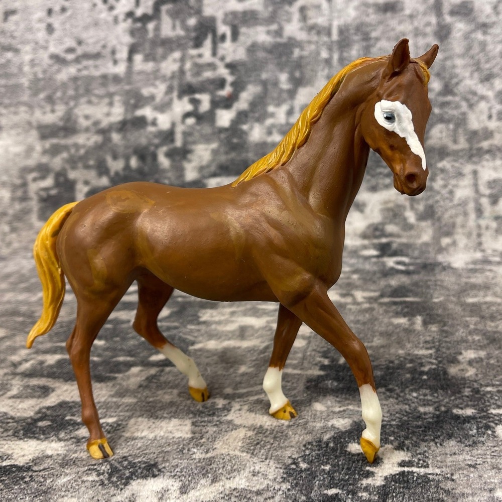 Vtg Custom Breyer Horse Stablemate Walking Chestnut OOAK Hand Painted Westerncor